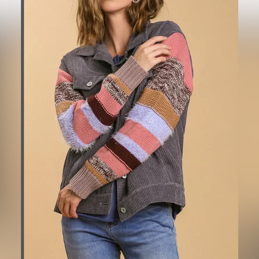 ShopEvelynne Multicolor Patchwork Cardigan
